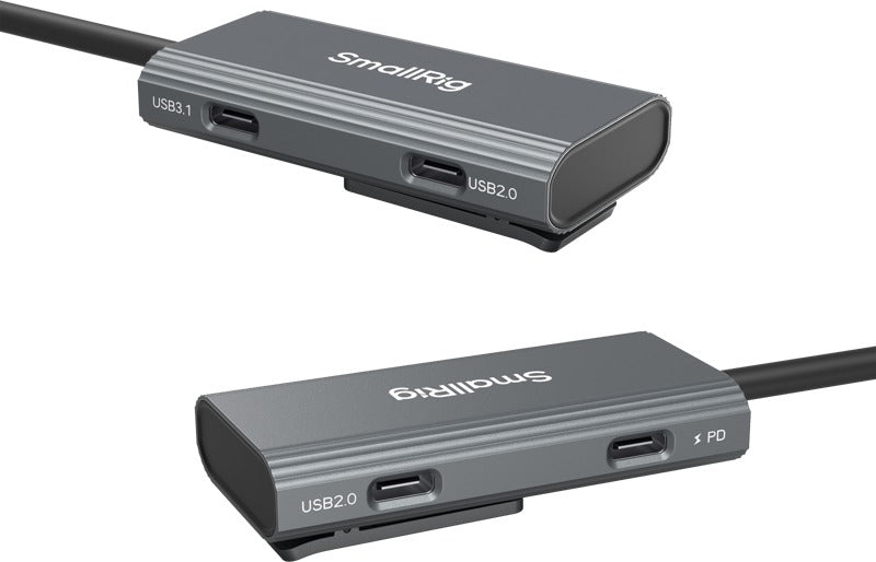SmallRig 4598 USB-C Hub 4-in-1 PD/USB-C 3.1/USB-C 2.0 with Audio Adapter