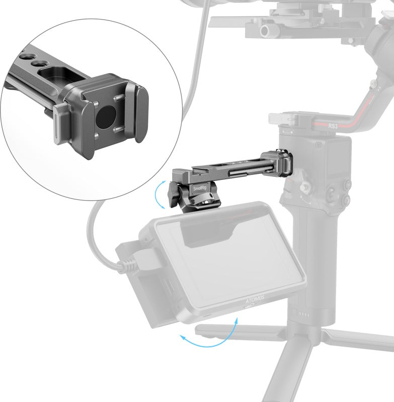 SmallRig 4637 HawkLock H21 Monitor Support for DJI Stabilizers