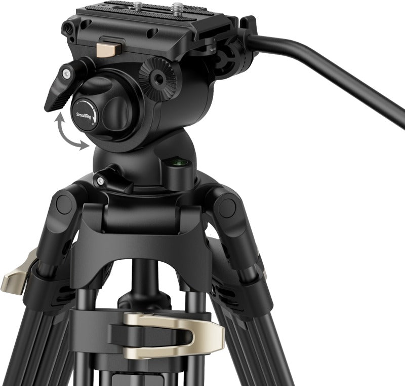 SmallRig 4686 Heavy-Duty Fluid Head Video Tripod Kit AD-01S
