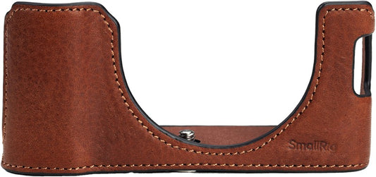 SmallRig 4699 Leather Half Case Kit for FUJIFILM X100VI (Brown)