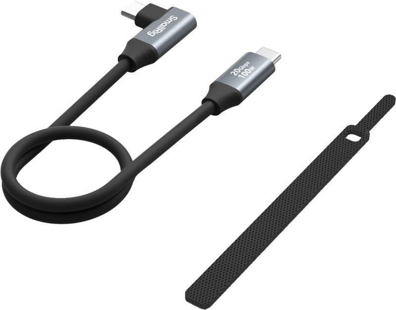 SmallRig 4790 USB-C (Straight) to USB-C (Angled) Data Cable 35cm
