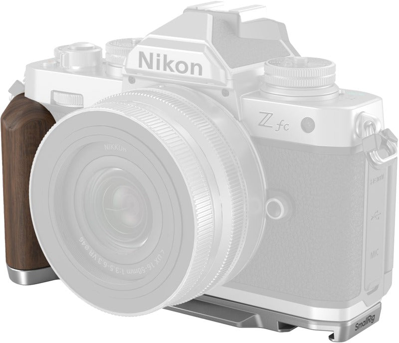 SmallRig 4803 Wooden L-Shape Grip for Nikon Z fc Silver