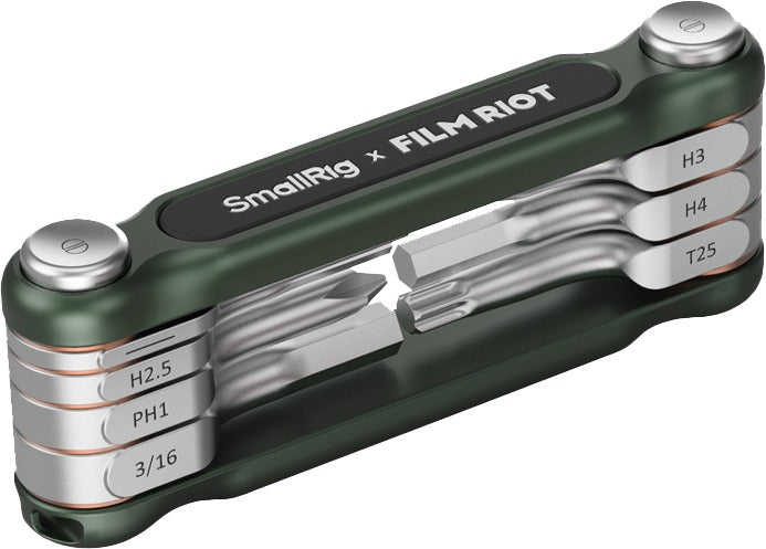 SmallRig 4812 x FILM RIOT 7-in-1 Folding Wrench Set with Multiple Angle Positioning Green