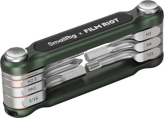 SmallRig 4812 x FILM RIOT 7-in-1 Folding Wrench Set with Multiple Angle Positioning Green