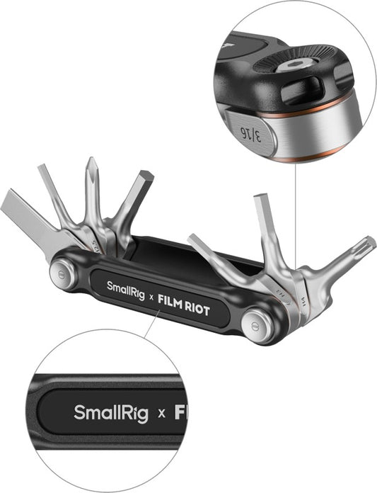 SmallRig 4812 x FILM RIOT 7-in-1 Folding Wrench Set with Multiple Angle Positioning Green
