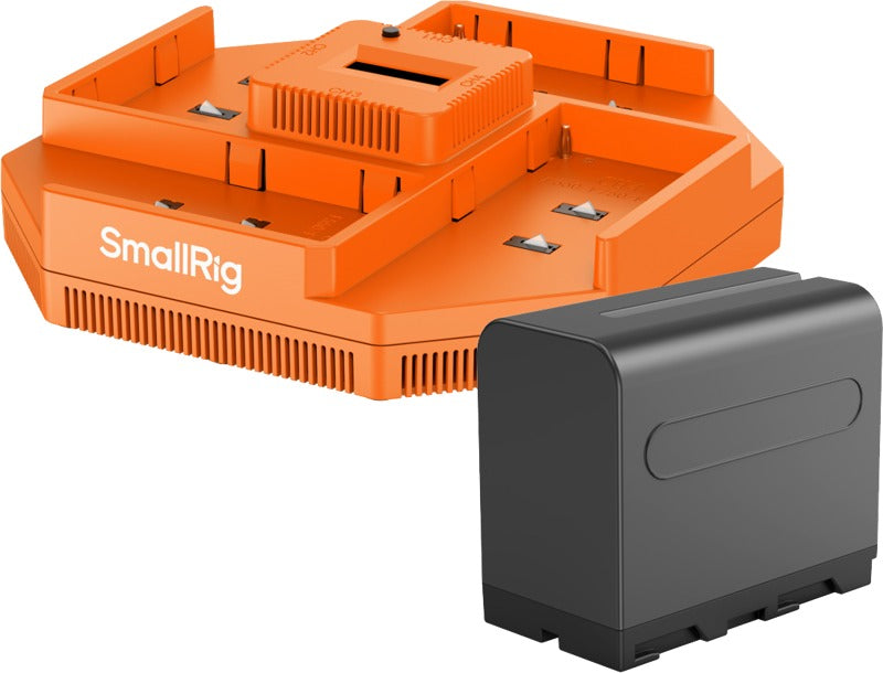 SmallRig 4834 NP-F970 4-Channel Camera Battery Charger & 4-Battery Kit