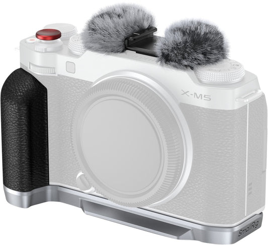 SmallRig 4875 L-Shape Mount Plate with Silicone Handle for FUJIFILM X-M5 Sliver
