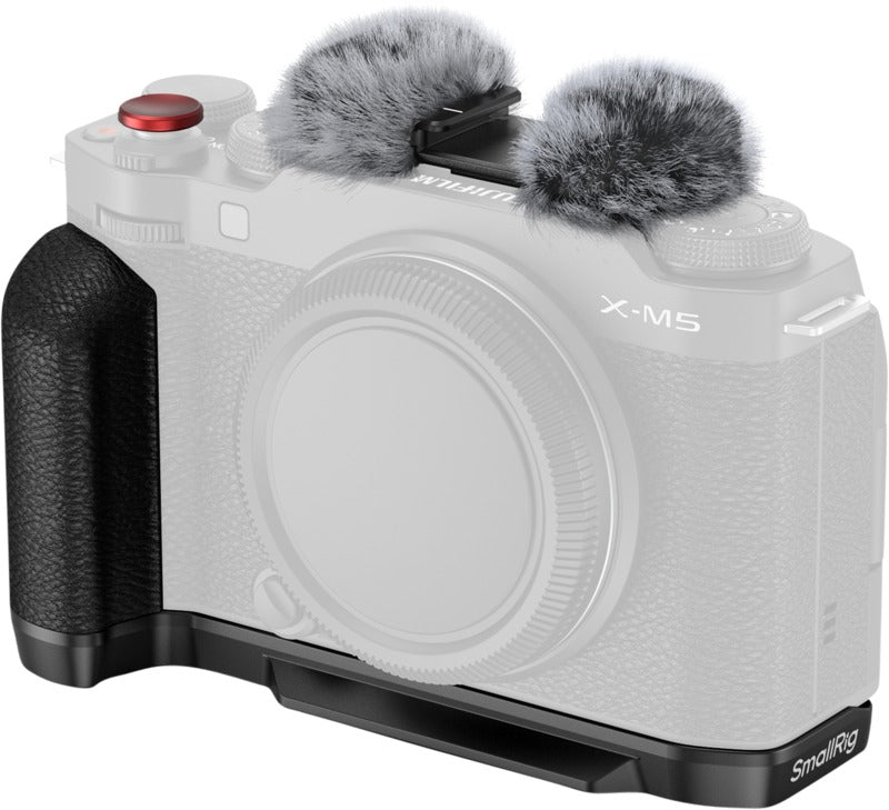 SmallRig 4876 L-Shape Mount Plate with Silicone Handle for FUJIFILM X-M5 Black