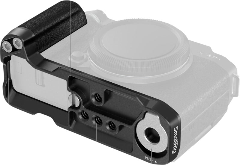 SmallRig 4876 L-Shape Mount Plate with Silicone Handle for FUJIFILM X-M5 Black