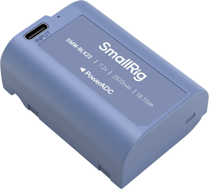 SmallRig 4906 Camera Battery USB-C Rechargeable DMW-BLK22