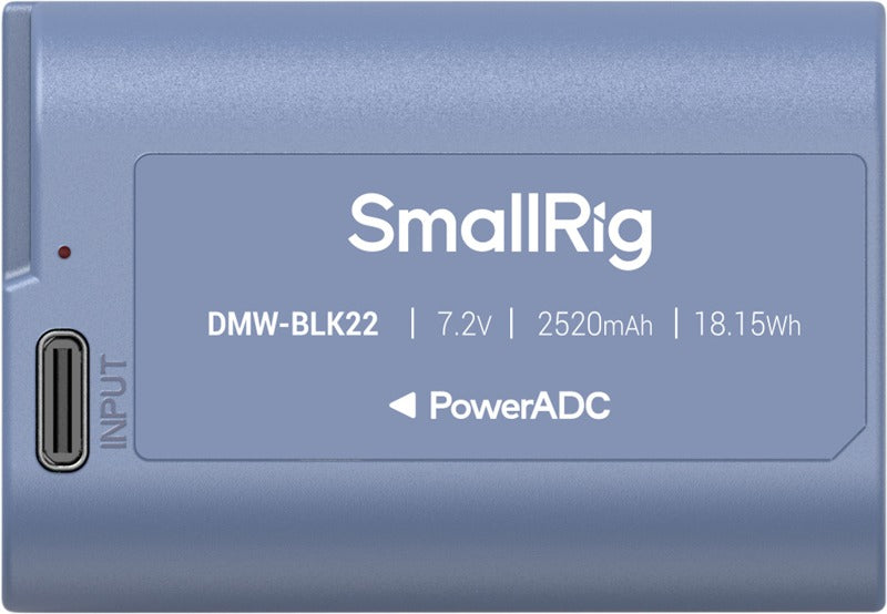 SmallRig 4906 Camera Battery USB-C Rechargeable DMW-BLK22