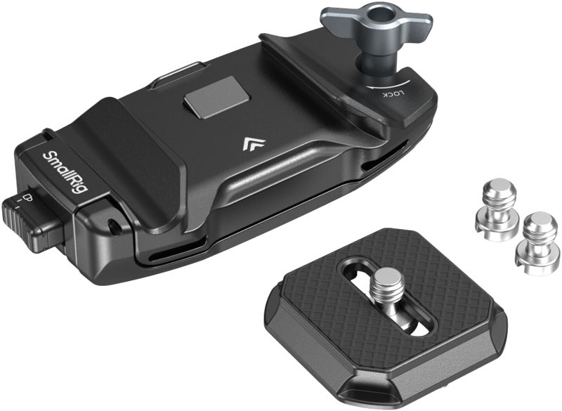 SmallRig 5053 Camera Clip with Quick Release Mount Plate Kit