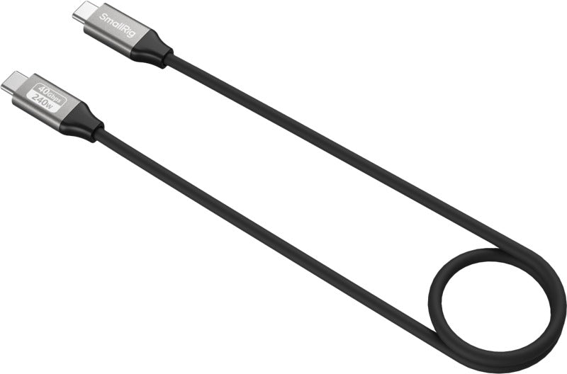 SmallRig 5074 USB-C Data Cable (Straight to Straight, 60cm (40Gbps + 240W + 8K)
