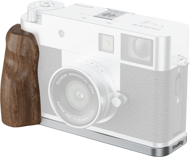 SmallRig 5223 L-Shaped Mount Plate with Wooden Handle for FUJIFILM X half Silver