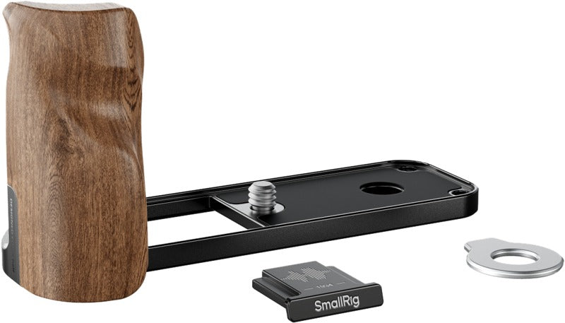 SmallRig 5224 L-Shaped Mount Plate with Wooden Handle for FUJIFILM X half Black