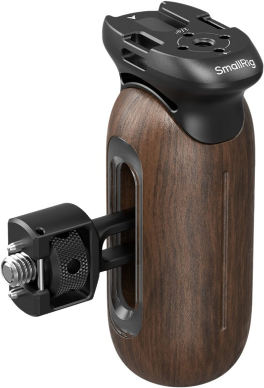 SmallRig 5238 Wooden Side Handle with 1/4"-20 & 3/8"-16 ARRI Locating Screws