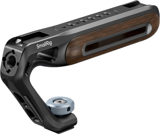 SmallRig 5250 Wooden Top Handle with Cold Shoe Mount