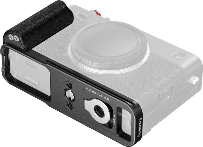 SmallRig 5448 L-Shaped Mount Plate with Silicone Handle for FUJIFILM X-E5 Black