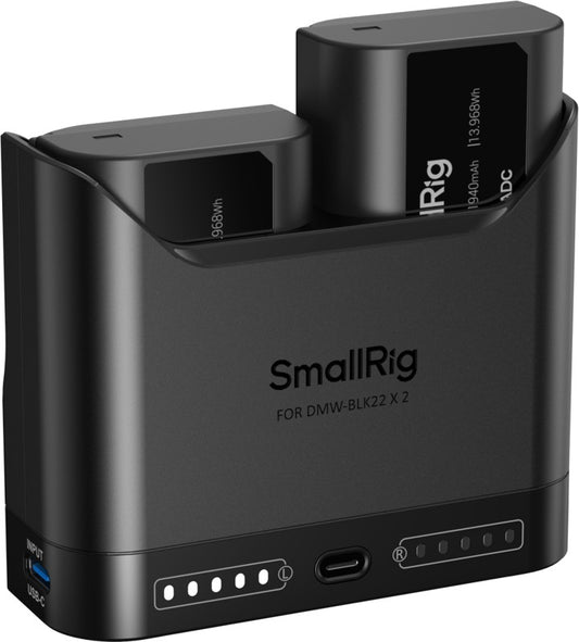 SmallRig 5487 Turbo Charging Kit for DMW-BLK22 Camera Batteries