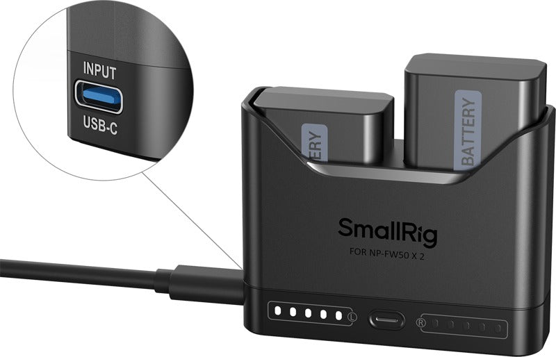 SmallRig 5488 Turbo Charging Kit for NP-FW50 Camera Batteries