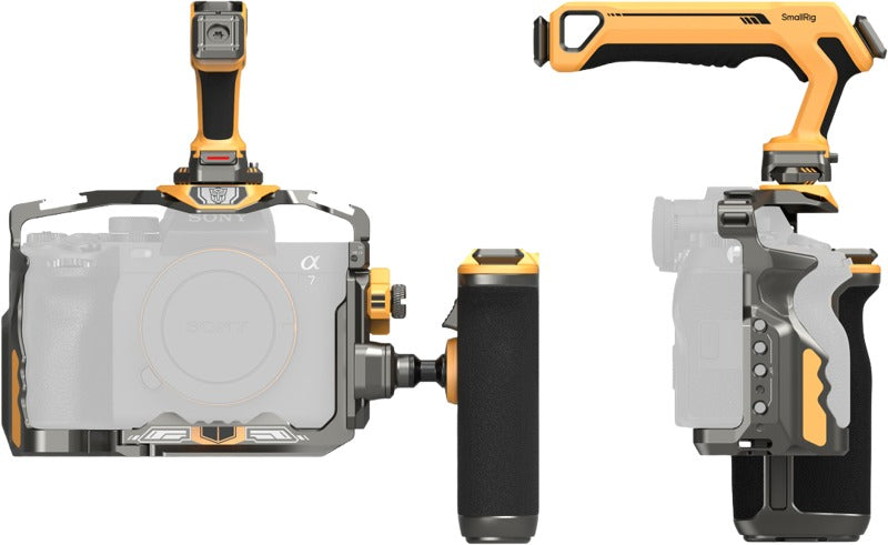 SmallRig 5518 HawkLock Quick Release Cage Kit for Sony A7R V/ A7 IV/ A7S III (Adv Ed) (Bumblebee)