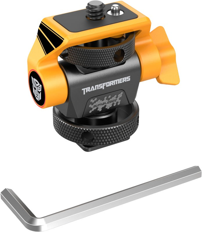 SmallRig 5519 Swivel and Tilt Adjustable Monitor Support with Cold Shoe（BumbleBee Edition）