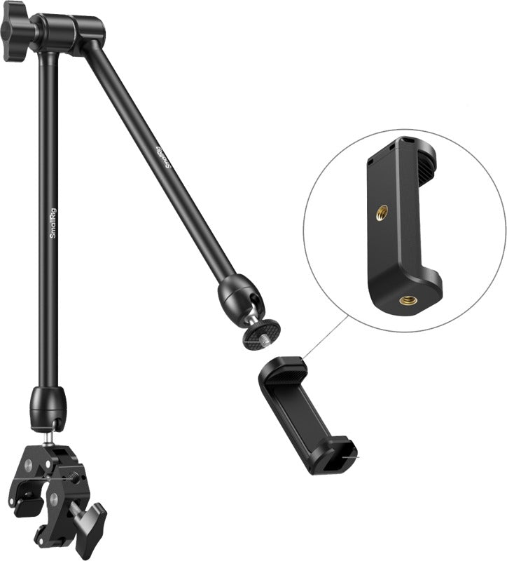 SmallRig 5624 Desktop Magic Arm with Crab-Shaped Clamp Kit