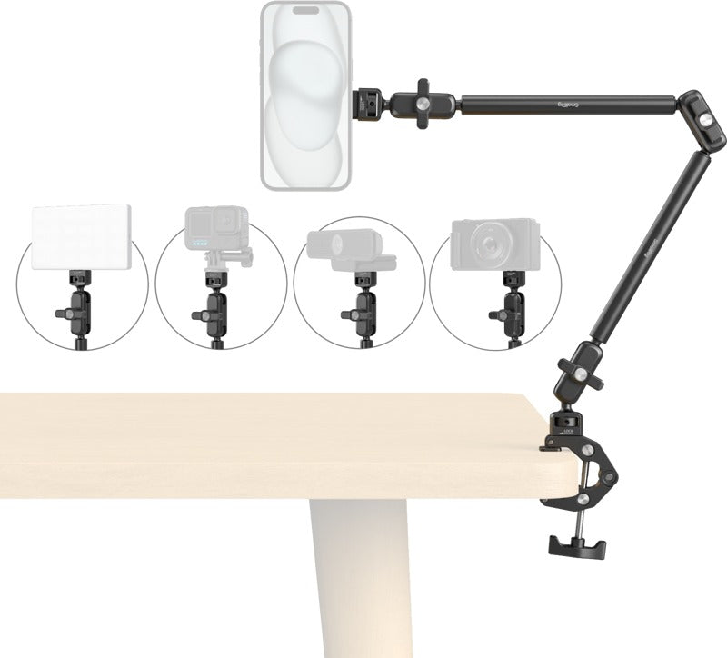 SmallRig 5626 Desktop Magic Arm with Crab-Shaped Clamp Kit (MagSafe-Compatible Edition)