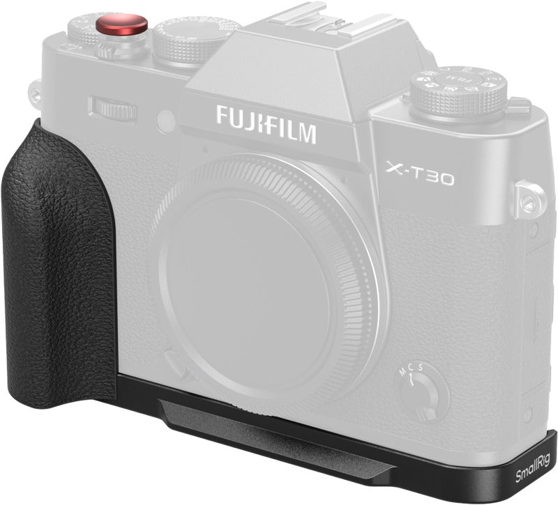 SmallRig 5663 L-Shaped Mount Plate with Silicone Handle for FUJIFILM X-T30 / T30 II / T30 III Black