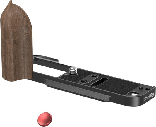 SmallRig 5666 L-Shaped Mount Plate with Wooden Handle for FUJIFILM X-T30 / T30 II / T30 III Black