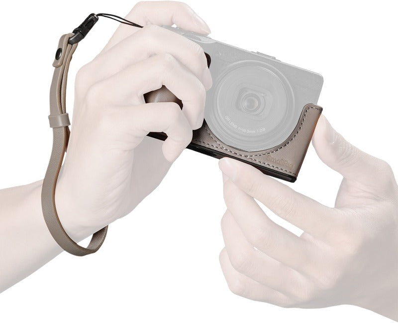 SmallRig 5677 Leather Case Kit for RICOH GR IV / GR III / GR IIIx / GR III HDF / GR IIIx HDF (Grey)