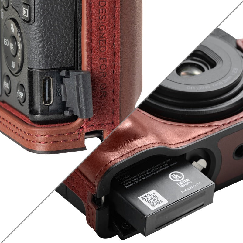 SmallRig 5678 Leather Case Kit for RICOH GR IV / GR III / GR IIIx / GR III HDF / GR IIIx HDF (Red)