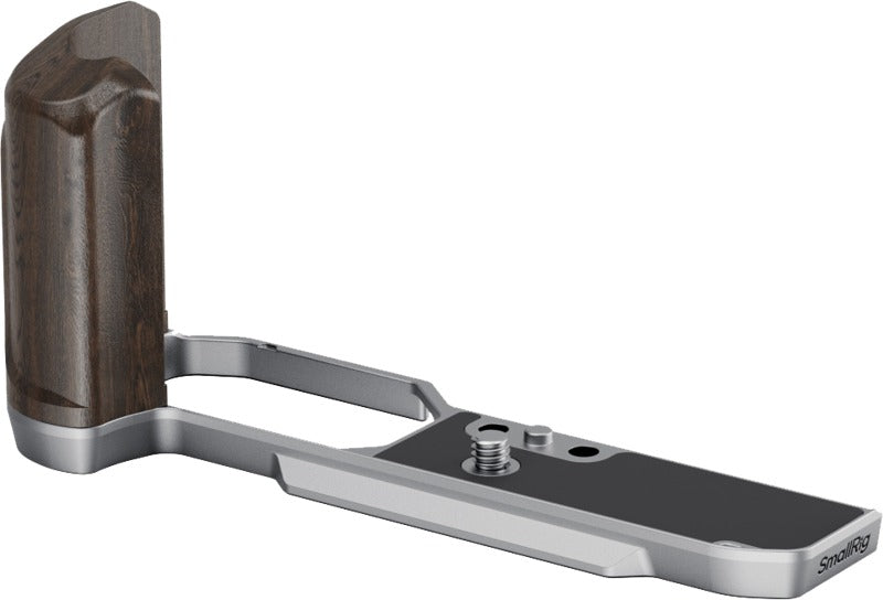 SmallRig 5707 L-Shaped Mount Plate with Wooden Handle for Nikon Z f Silver