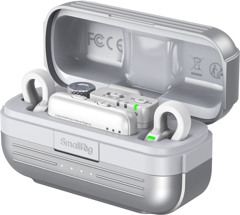 SmallRig 5716 S70 Wireless Microphone with Multi-Device Compatibility (White)