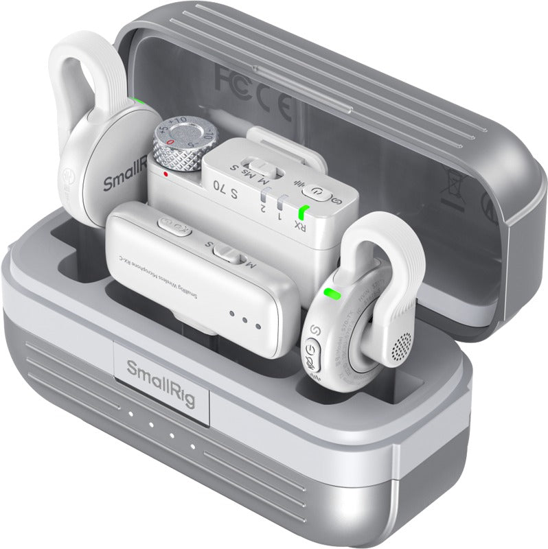 SmallRig 5716 S70 Wireless Microphone with Multi-Device Compatibility (White)