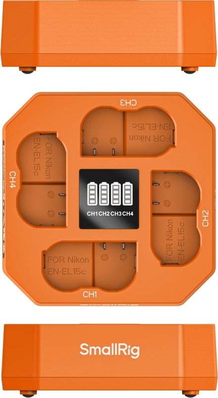 SmallRig 5747 Four-Channel Camera Battery Charger for EN-EL15c