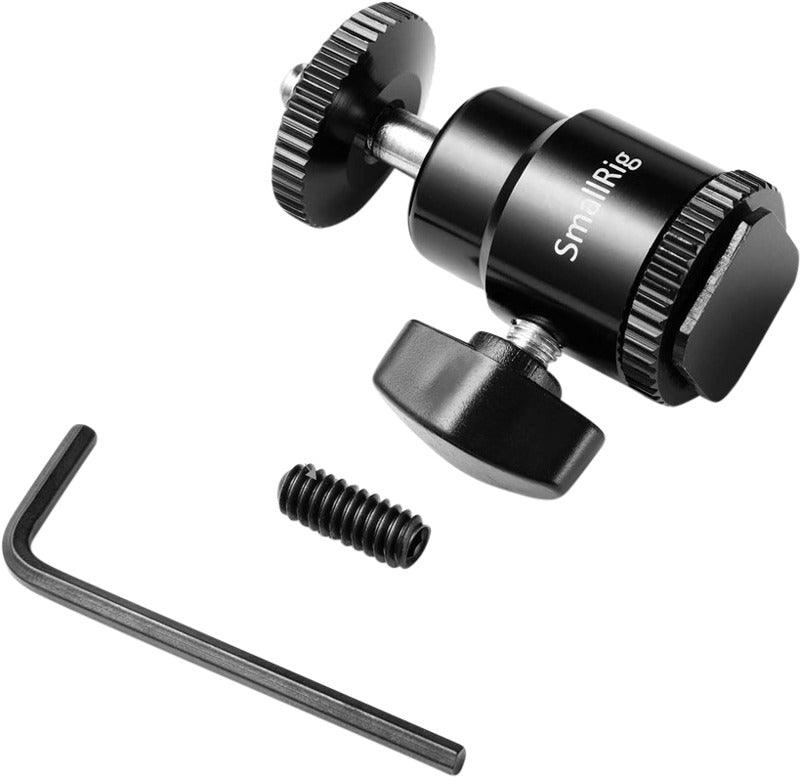 SmallRig 761 Cold shoe mount - Ballhead 1/4" screw