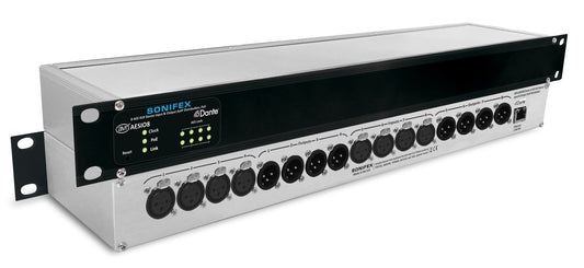 Sonifex AVN-AESIO8 | 8 AES3 Input, 8 AES3 Output Dante Interface, PoE