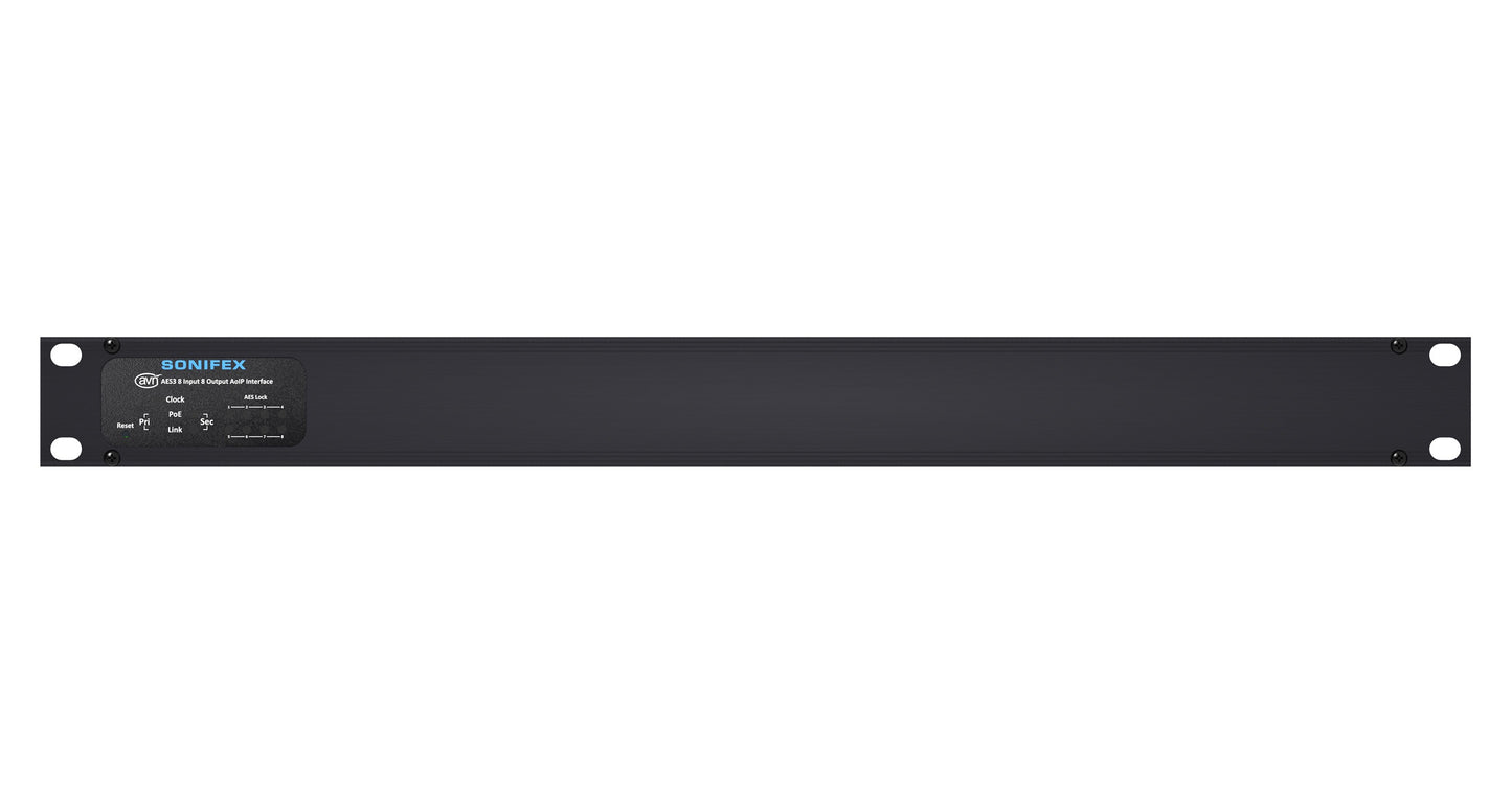 Sonifex AVN-AESIO8-T-RAV | 8 AES3 Input, 8 AES3 Output RAVENNA/AES67 Interface with Terminal Block Connectivity