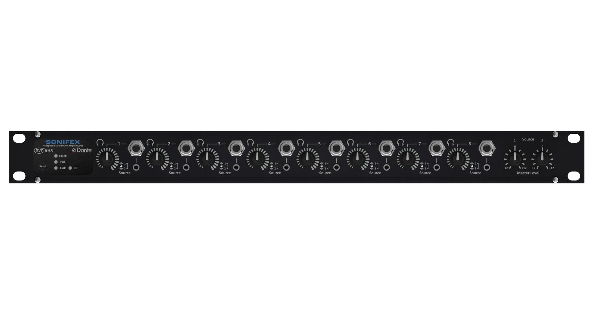 Sonifex AVN-AH8 | 8 Stereo Analogue Headphone Outputs Dante Interface