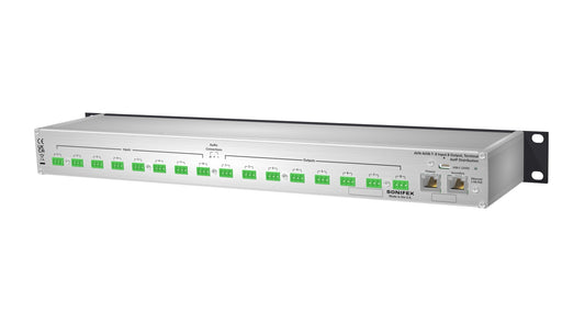 Sonifex AVN-AIO8-T-RAV | 8 Input, 8 Output Analogue RAVENNA/AES67 Interface with Terminal Block Connectivity