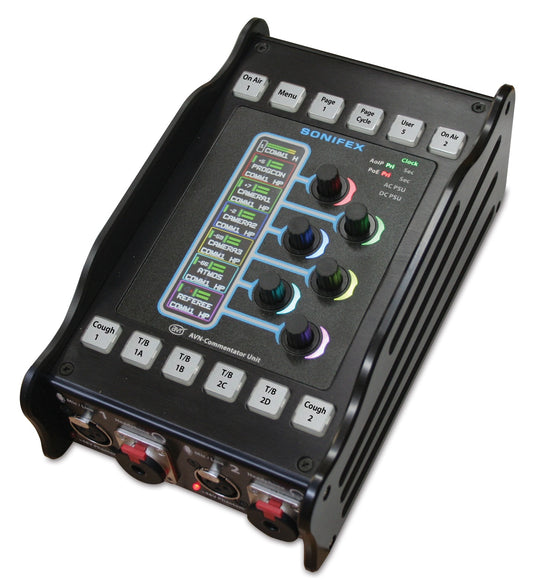 Sonifex AVN-CU2 | Configurable Dante Commentary Unit for 2 Commentators