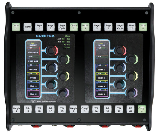 Sonifex AVN-CU4-RAV | Configurable RAVENNA Commentary Unit for 4 Commentators