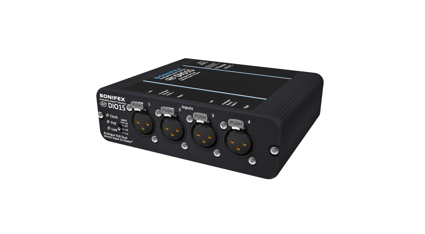 Sonifex AVN-DIO15 | 4 Analogue XLR Inputs to Dante