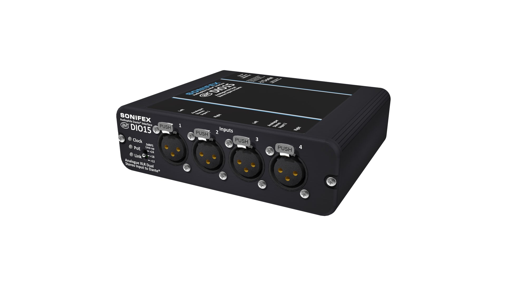 Sonifex AVN-DIO15 | 4 Analogue XLR Inputs to Dante