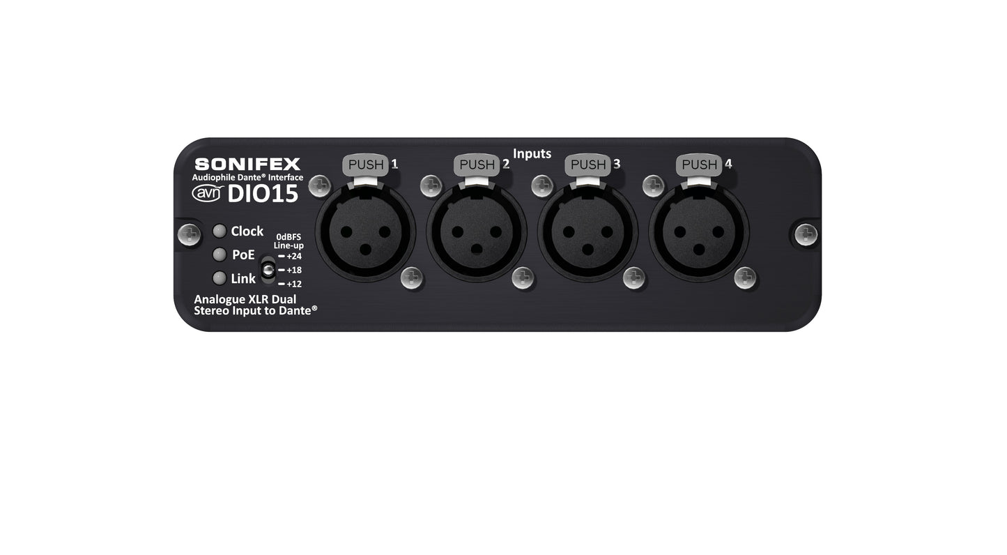 Sonifex AVN-DIO15 | 4 Analogue XLR Inputs to Dante