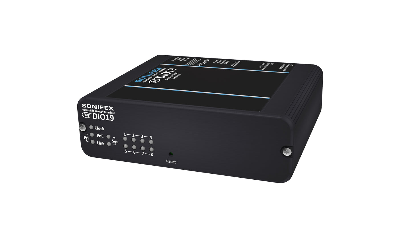 Sonifex AVN-DIO19 | Dante AES3 16 Channel I/O Converter