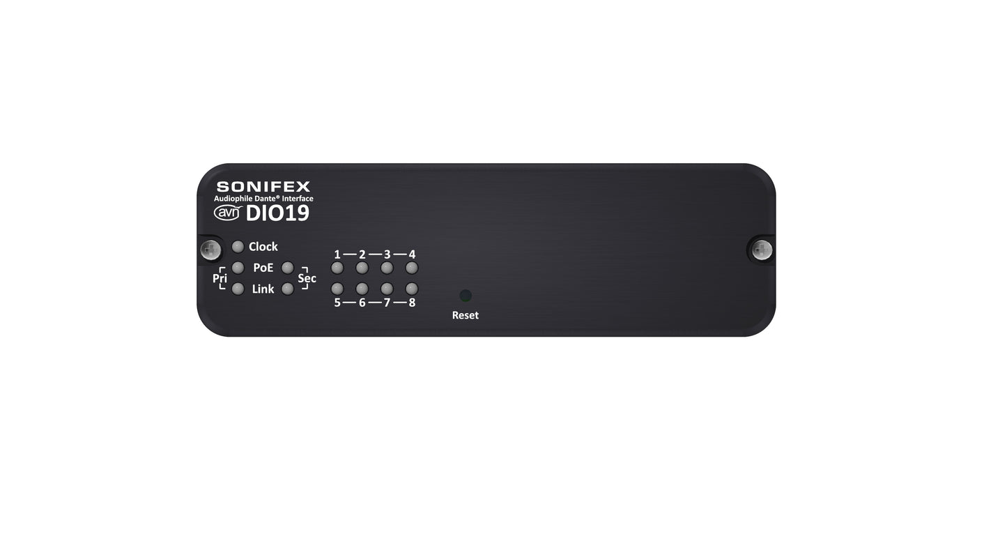 Sonifex AVN-DIO19 | Dante AES3 16 Channel I/O Converter