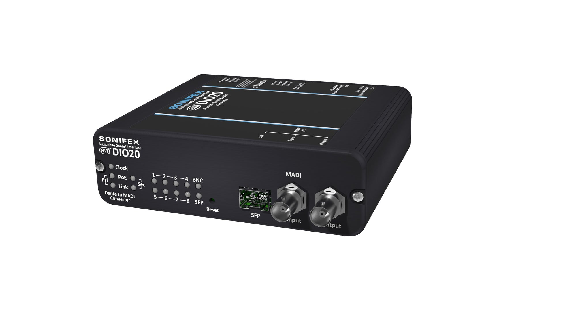 Sonifex AVN-DIO20 | Dante MADI AES3 64 Channel I/O Converter