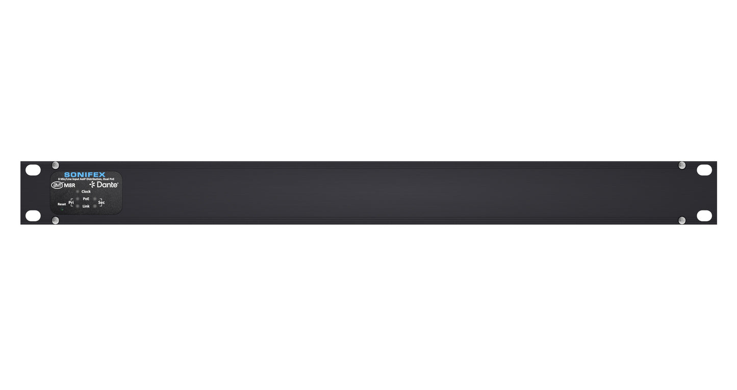 Sonifex AVN-M8R | 8 Mic/Line Input Dante Interface, Dual PoE